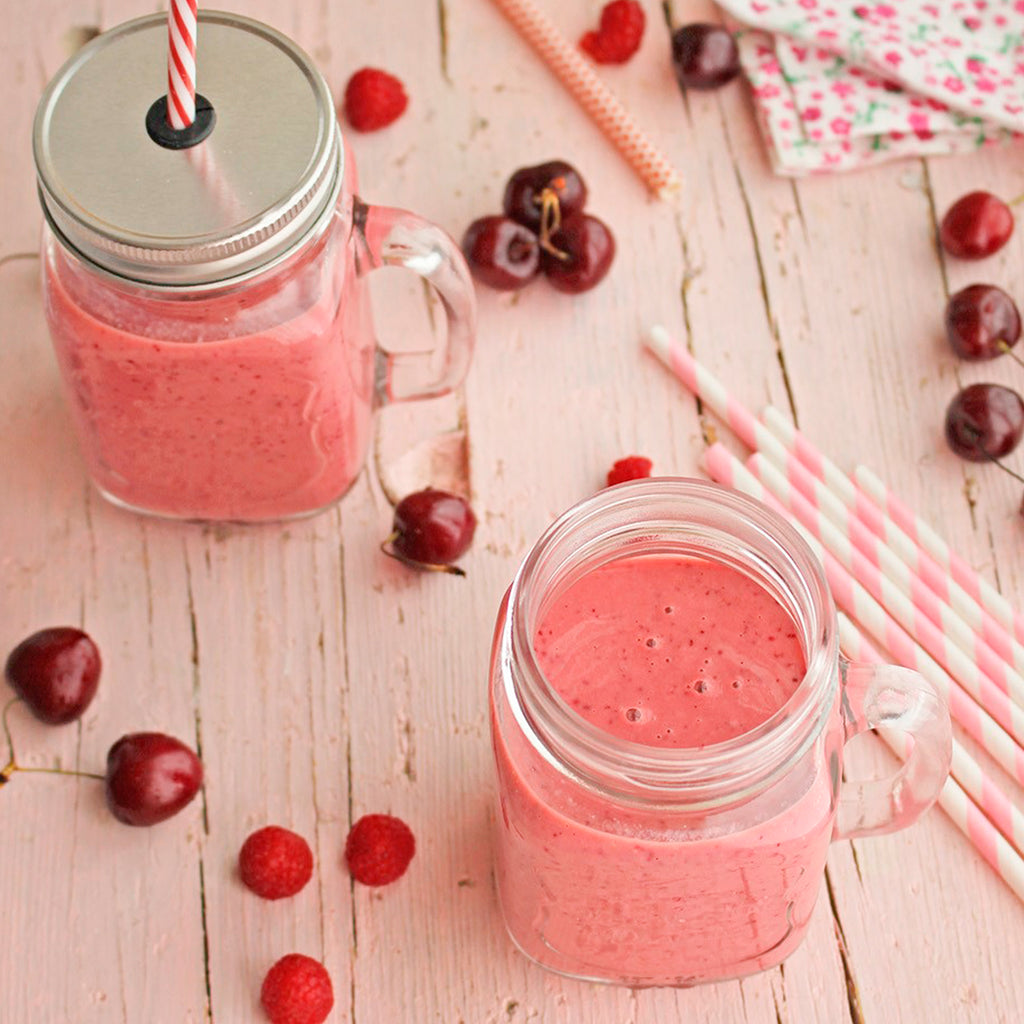 SMOOTHIE DE CEREZA Y FRAMBUESA.